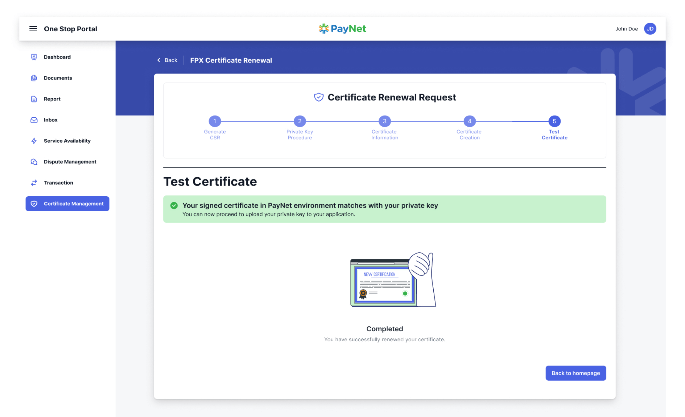 Certificate renewal 16