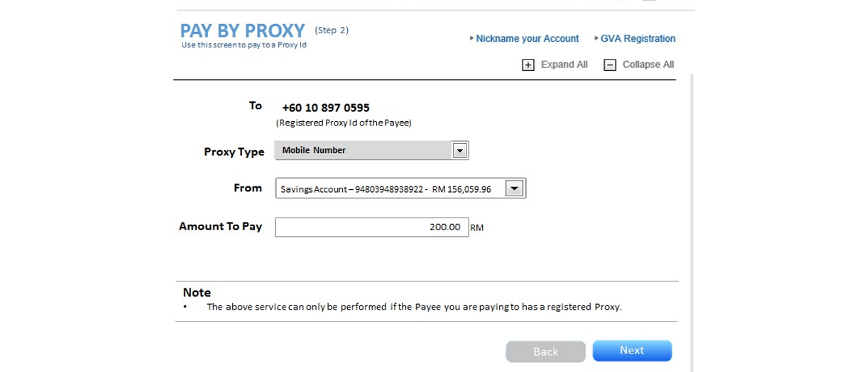 Pay-by-Proxy – Enter Payment Details